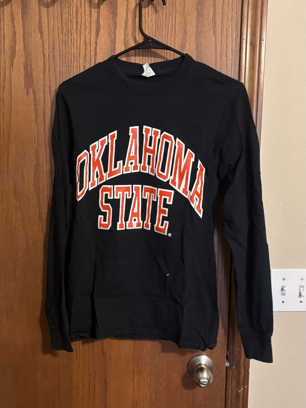 Oklahoma State Long Sleeve Tee - Black & Orange Collegiate Top